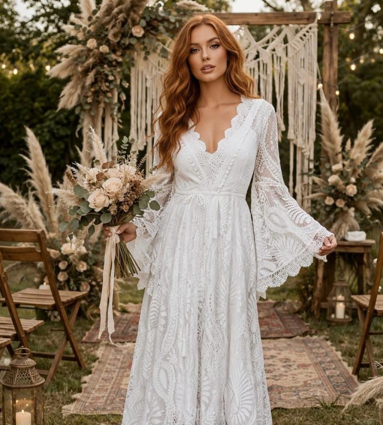 Το boho νυφικό -4